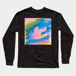 Broken Abstract Long Sleeve T-Shirt